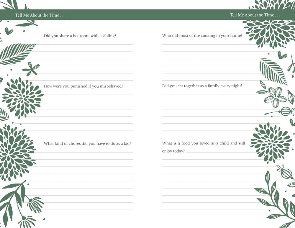 Grandma, Tell Me About the Time - Memory Prompt Journal