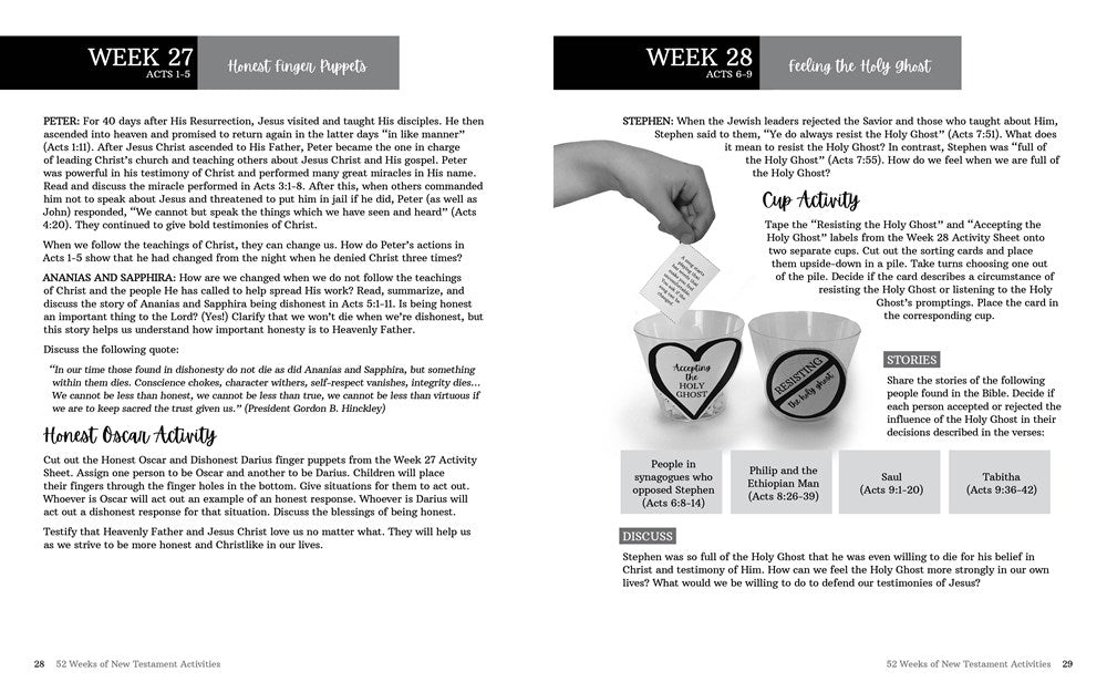 52 Weeks of New Testament Activities
