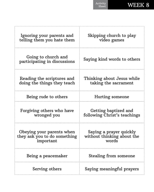 52 Weeks of New Testament Activities