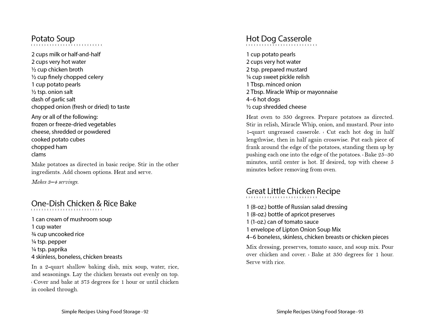 Simple Recipes Using Food Storage: A Step-by-Step Guide - Cedar Fort Publishing & Media
