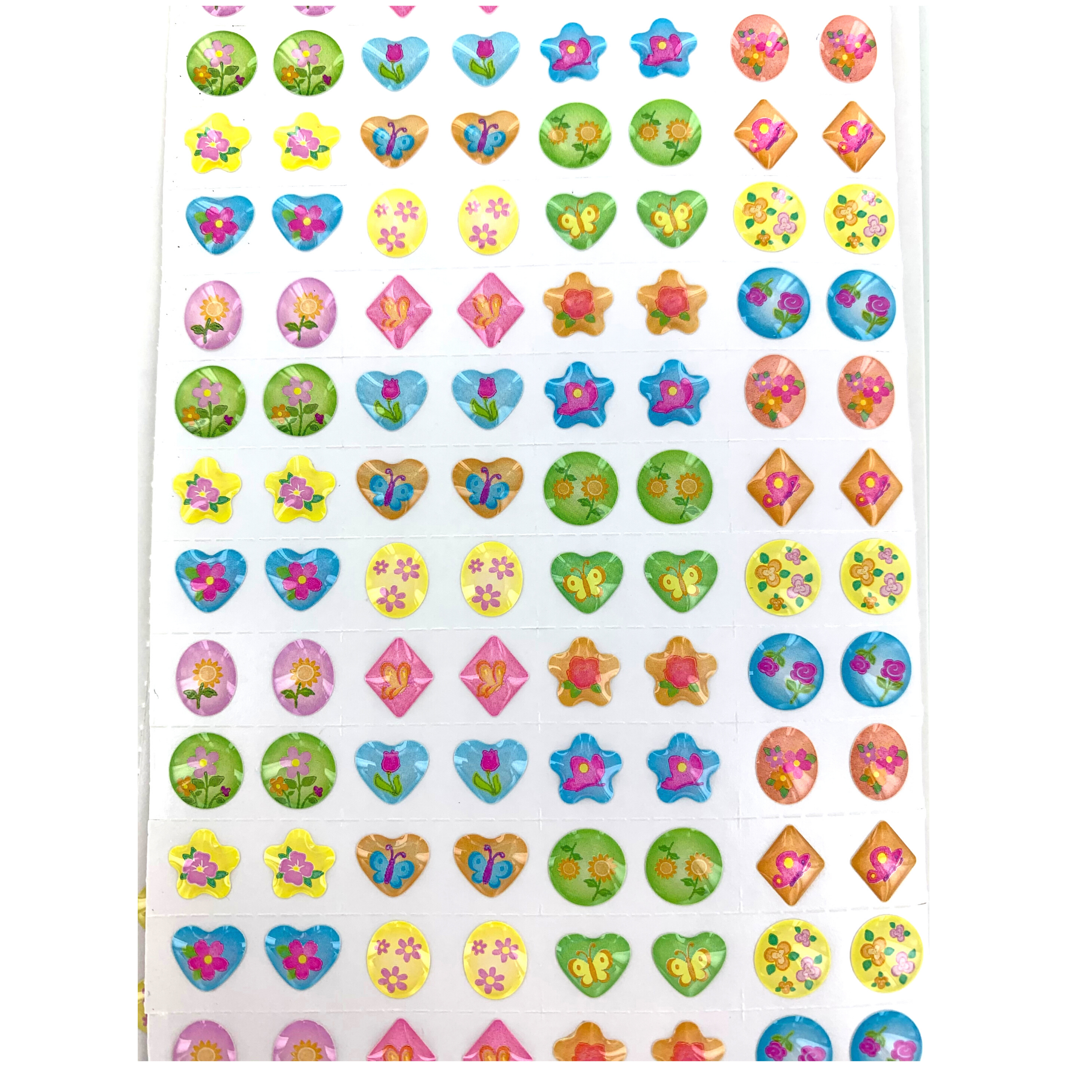 SPARKLE 288 Piece (144) Pair Stick-on Earrings - In The Garden