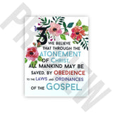 Articles of Faith Art- Pack of 13