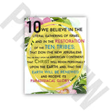 Articles of Faith Art- Pack of 13