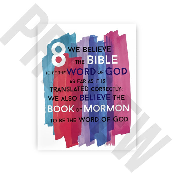 Articles of Faith Art- Pack of 13