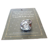 Baptism Ring - Spinner White
