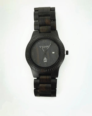 Valiant Men's Wooden Watch - Black Sandalwood