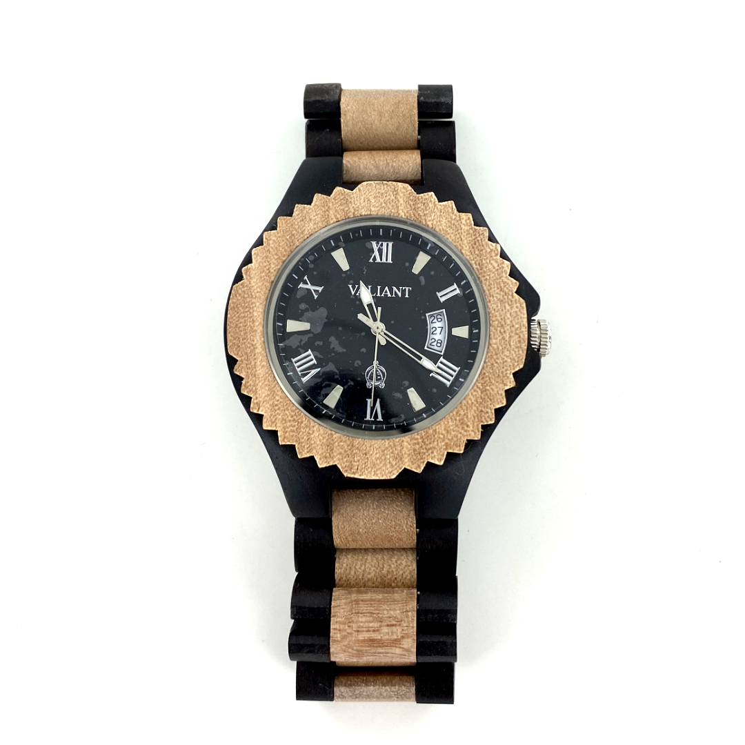 Valiant Men's Wooden Watch - Ebony & Juj - Cedar Fort Publishing & Media