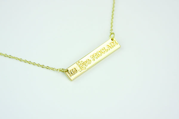 C136 His Love Proclaim Necklace (gold)