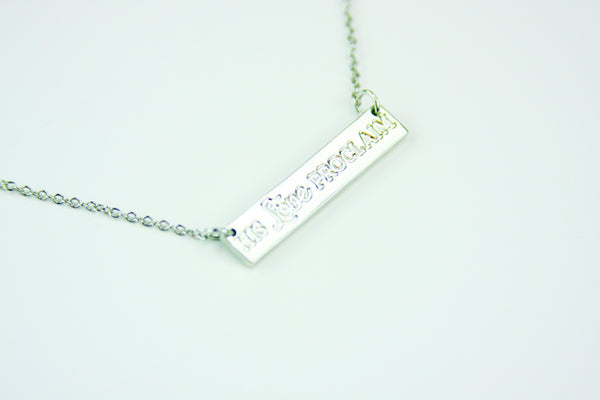 C121, Above pick His Love Proclaim Necklace (silver)