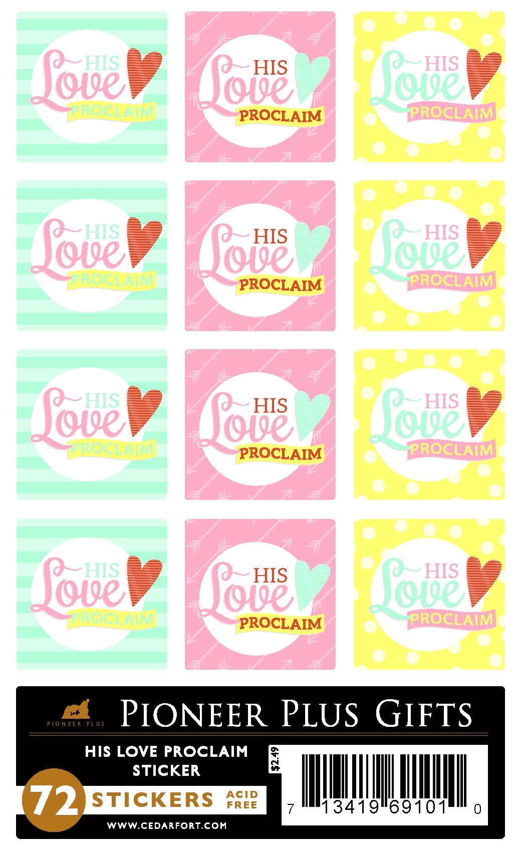 His Love Proclaim - Stickers - Cedar Fort Publishing & Media