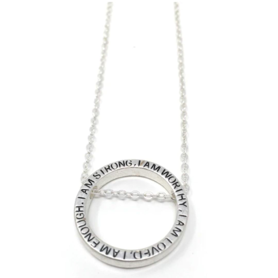 I Am Enough - Necklace - Silver - Cedar Fort Publishing & Media