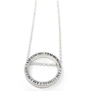 I Am Enough - Necklace - Silver