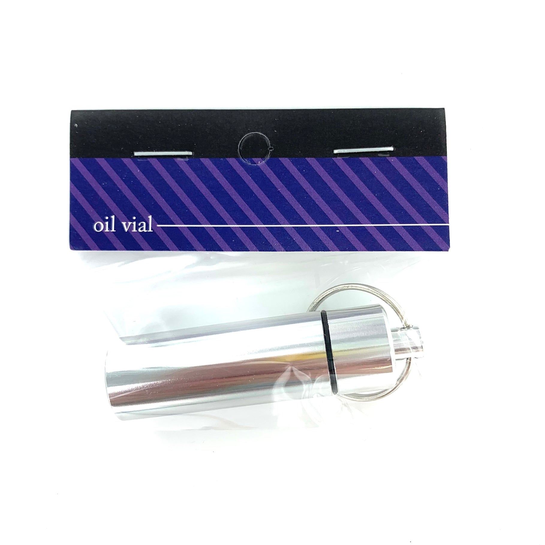 Oil Vial- Silver