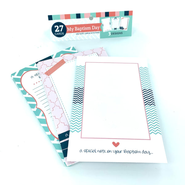 Baptism Notecards- My Baptism Day (mint)