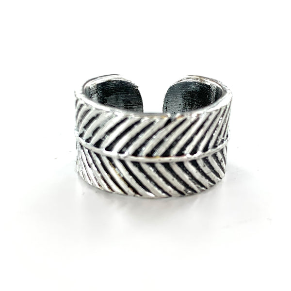 Sage Feather Ring