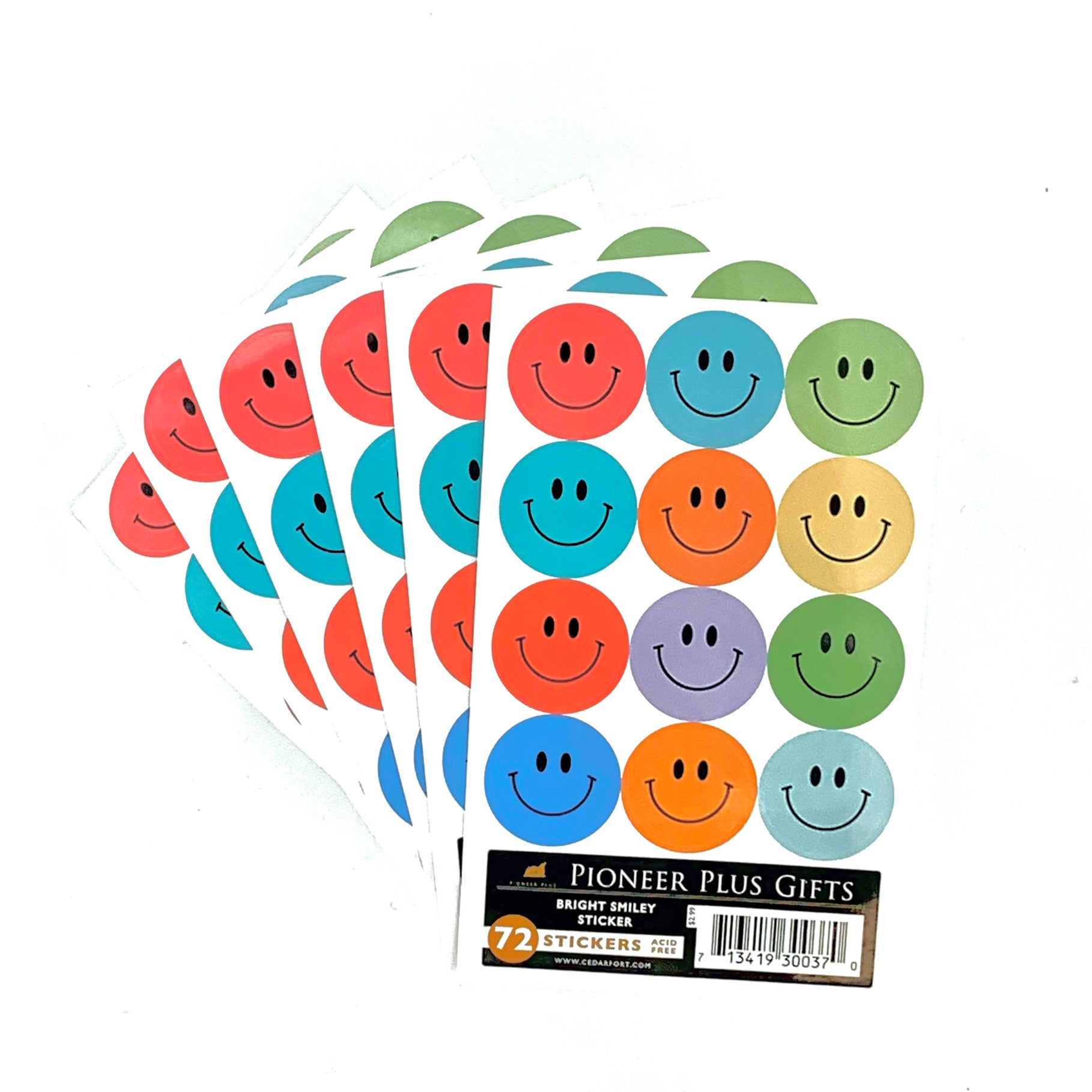 Bright Smiley Sticker-6 Pack