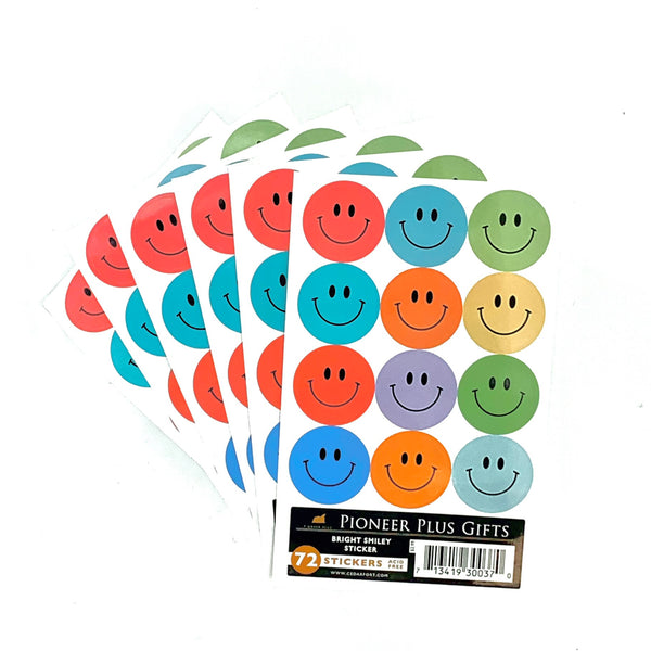 Bright Smiley Sticker-6 Pack