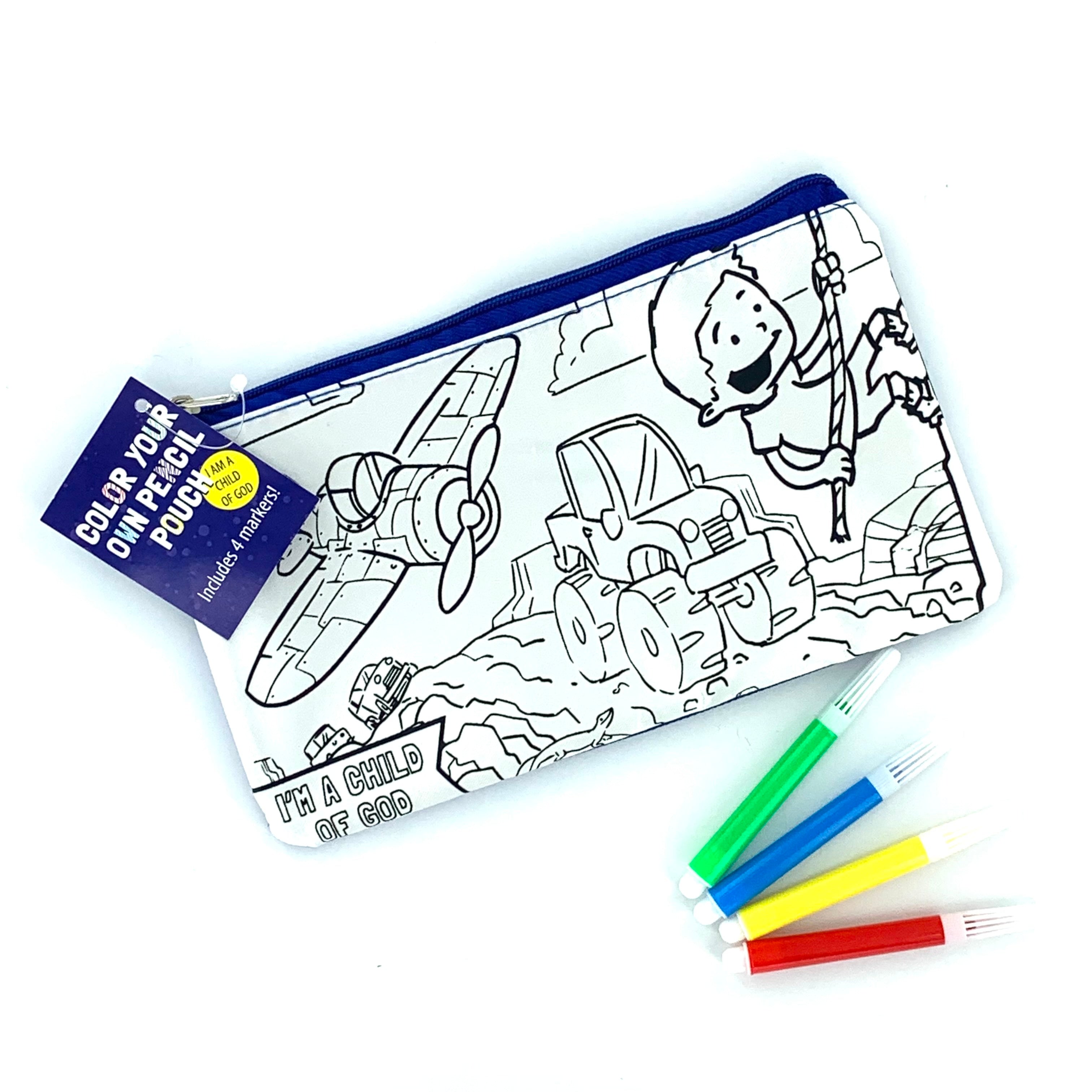 Color Your Own Pencil Pouch-Boy - Cedar Fort Publishing & Media