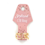 CTR - Ring - Gold - Stylized - Size 6