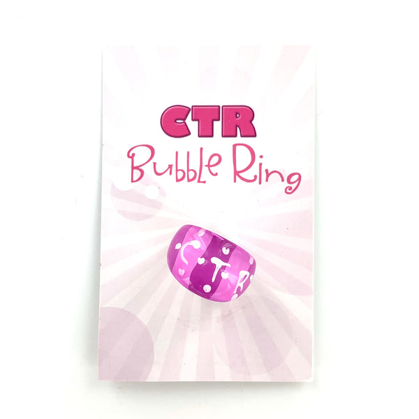 CTR Pink Polka Dot Bubble Ring