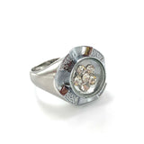 Baptism - Ring - Spinner - White - Size 4