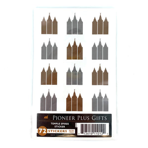 Temple Spires Sticker - Metallic