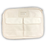 Leather Classic Diamond Temple Bag - Cream