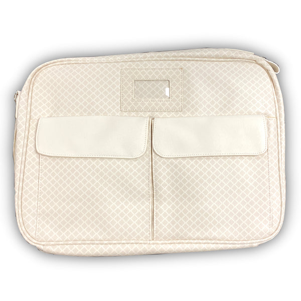 Leather Classic Diamond Temple Bag - Cream - Cedar Fort Publishing & Media