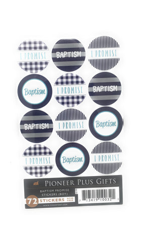 Baptism Promise Sticker - Boy