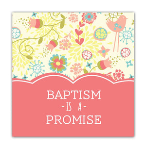 Baptism Mini Gift Card (girl)