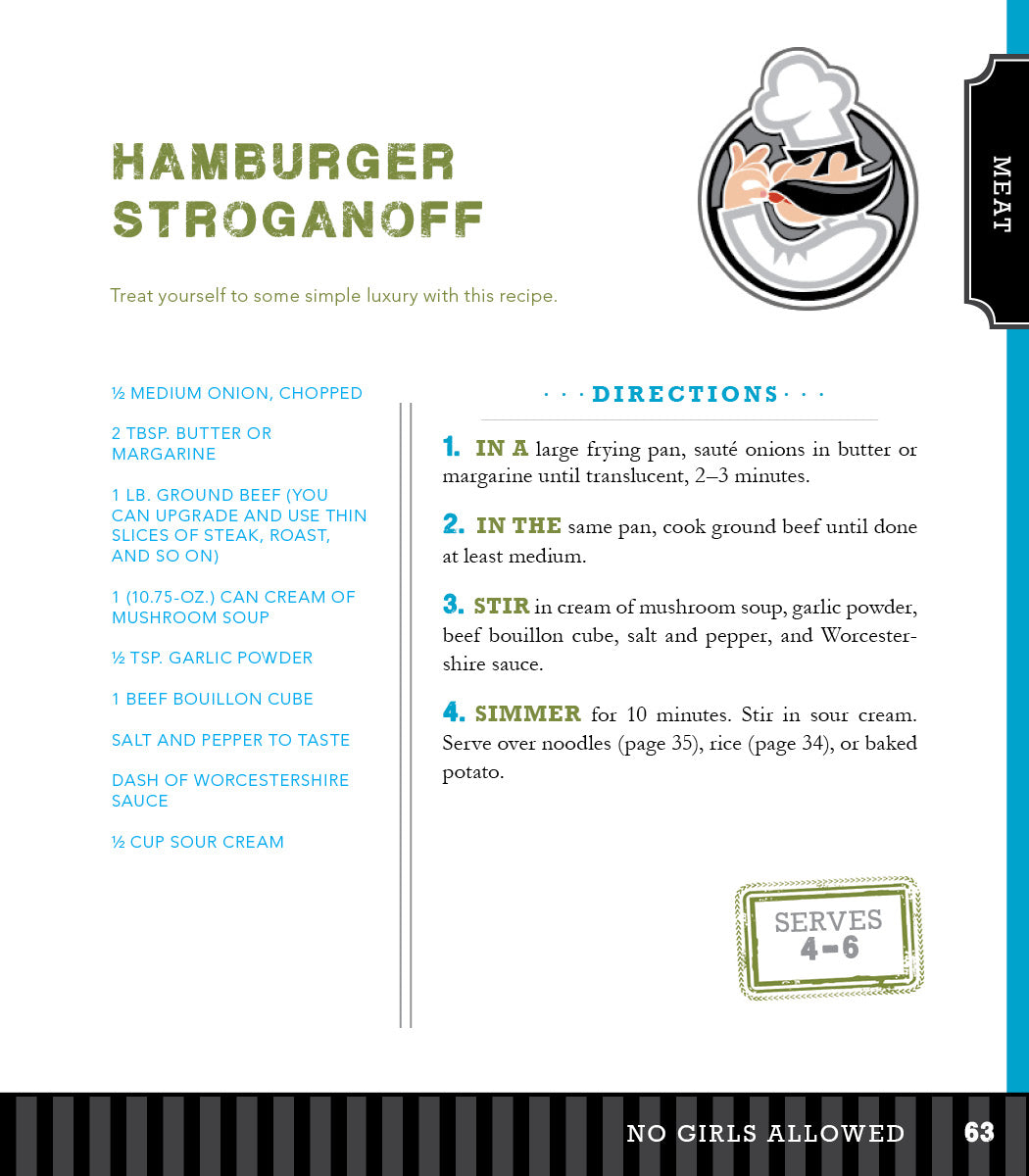 No Girls Allowed: Cookbook for Men