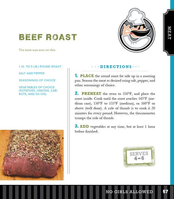 No Girls Allowed: Cookbook for Men