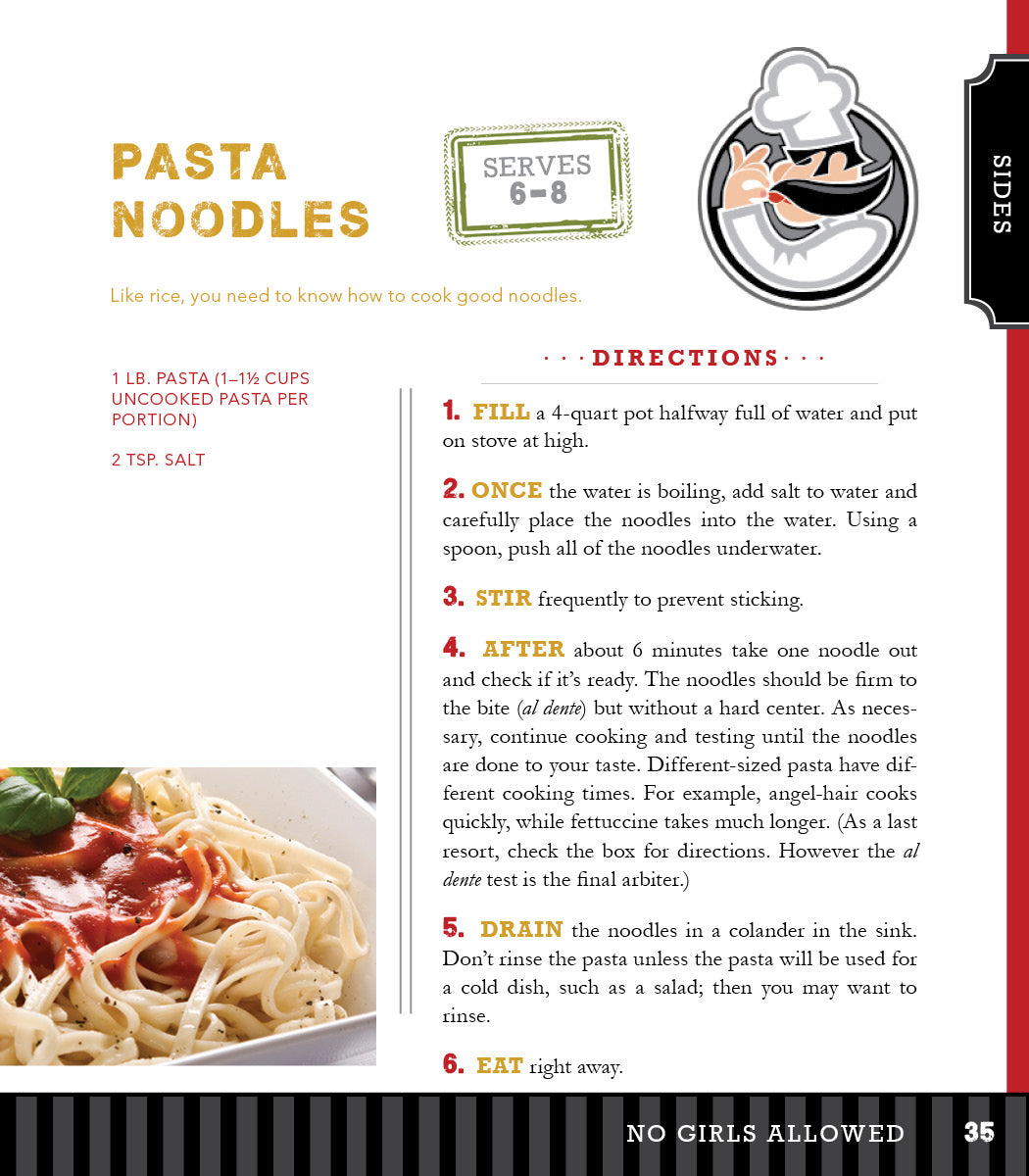 No Girls Allowed: Cookbook for Men