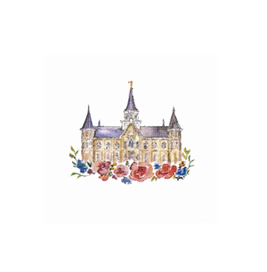 Provo City Center Temple - Watercolor Greeting Card