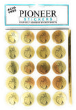 B325 Sticker Young Women Gold