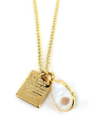 C936 Mustard Seed Necklace (Teardrop w/Plate)