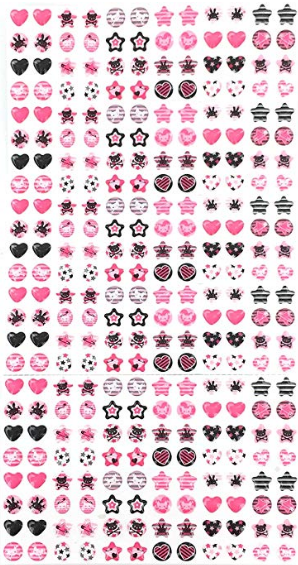 Punk Party 288 Piece (144 pair) Pair Stick-on Earrings