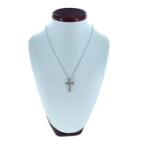 Rhodium Cross Pendant