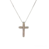 Rhodium Cross Pendant
