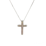 Rhodium Cross Pendant