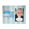 Blue Stripes Baptism Frame
