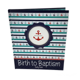 Nautical - Birth to Baptism Album - 9x11 (Boy)