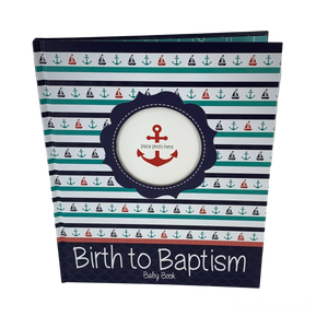 Nautical - Birth to Baptism Album - 9x11 (Boy)