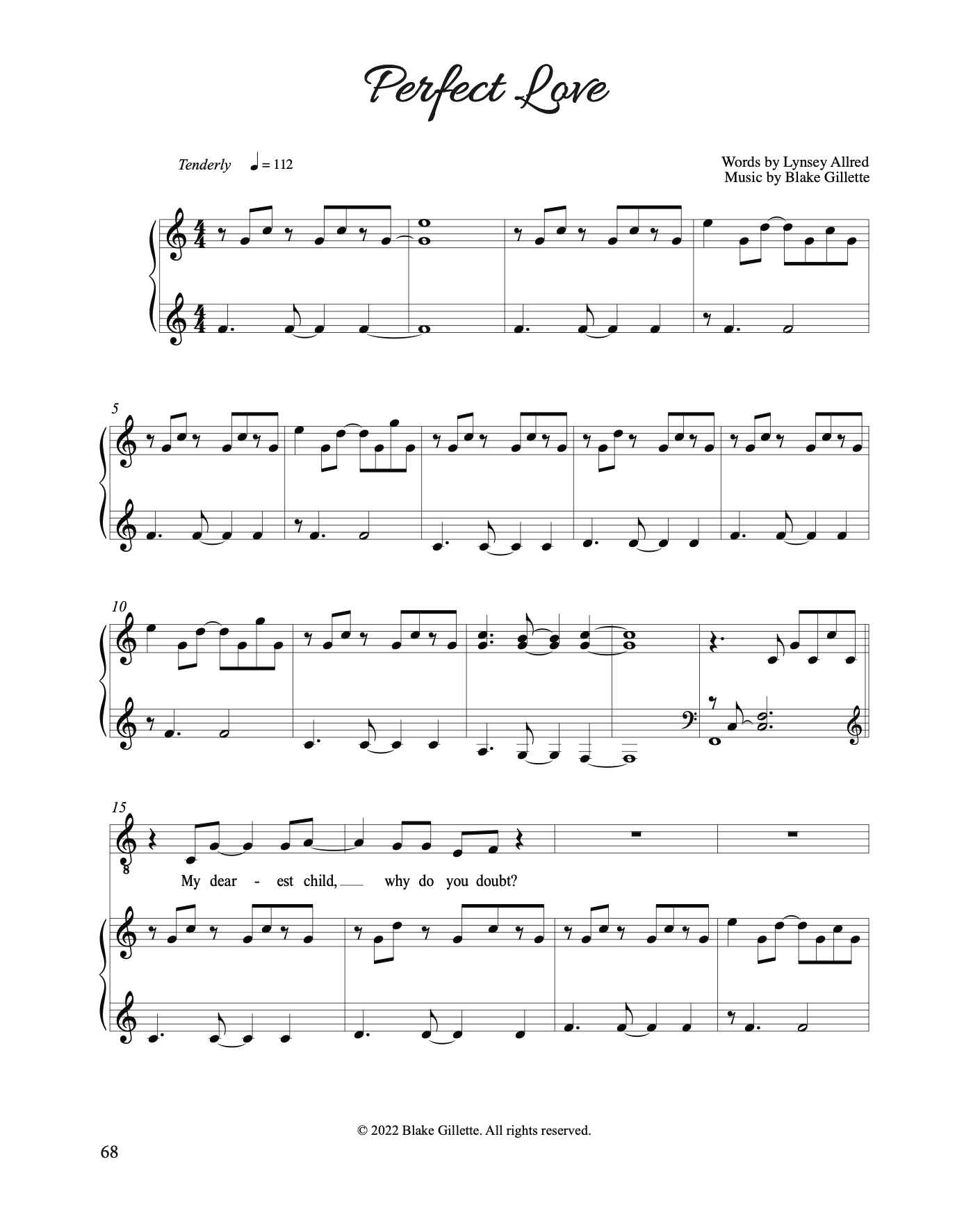 Perfect Love - Sheet Music - Downloads (from 