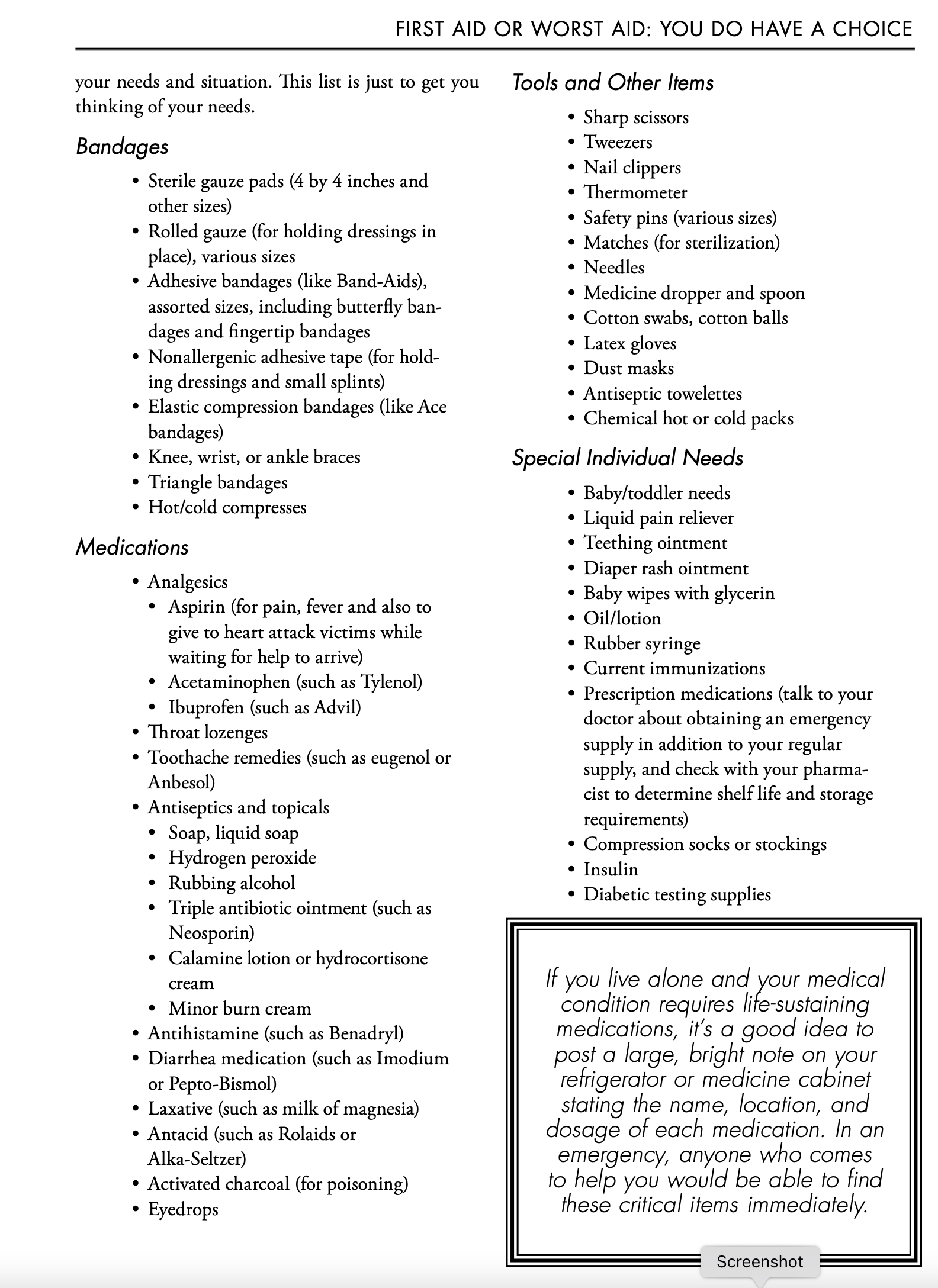 Preparedness Principles