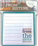 Sister Missionary "From the Sisters" Sticky Notes