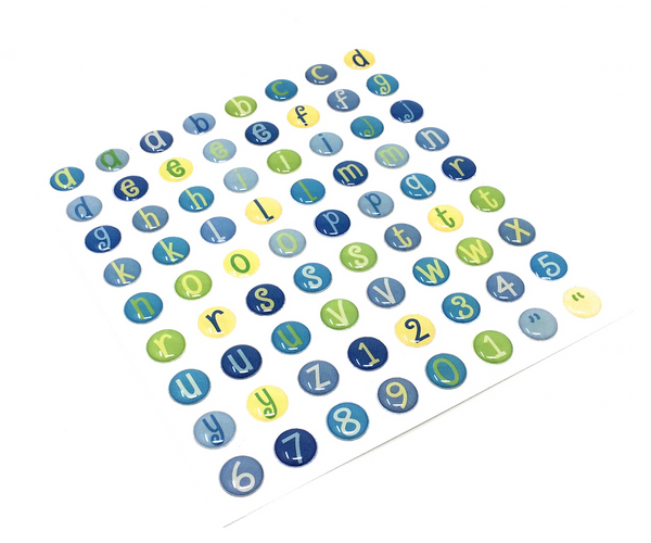 Blessing - Alphabet Sticker - Scrapbook - Epoxy - Boy - Cedar Fort Publishing & Media