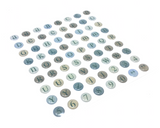 Temple Marriage - Alphabet Stickers - Epoxy