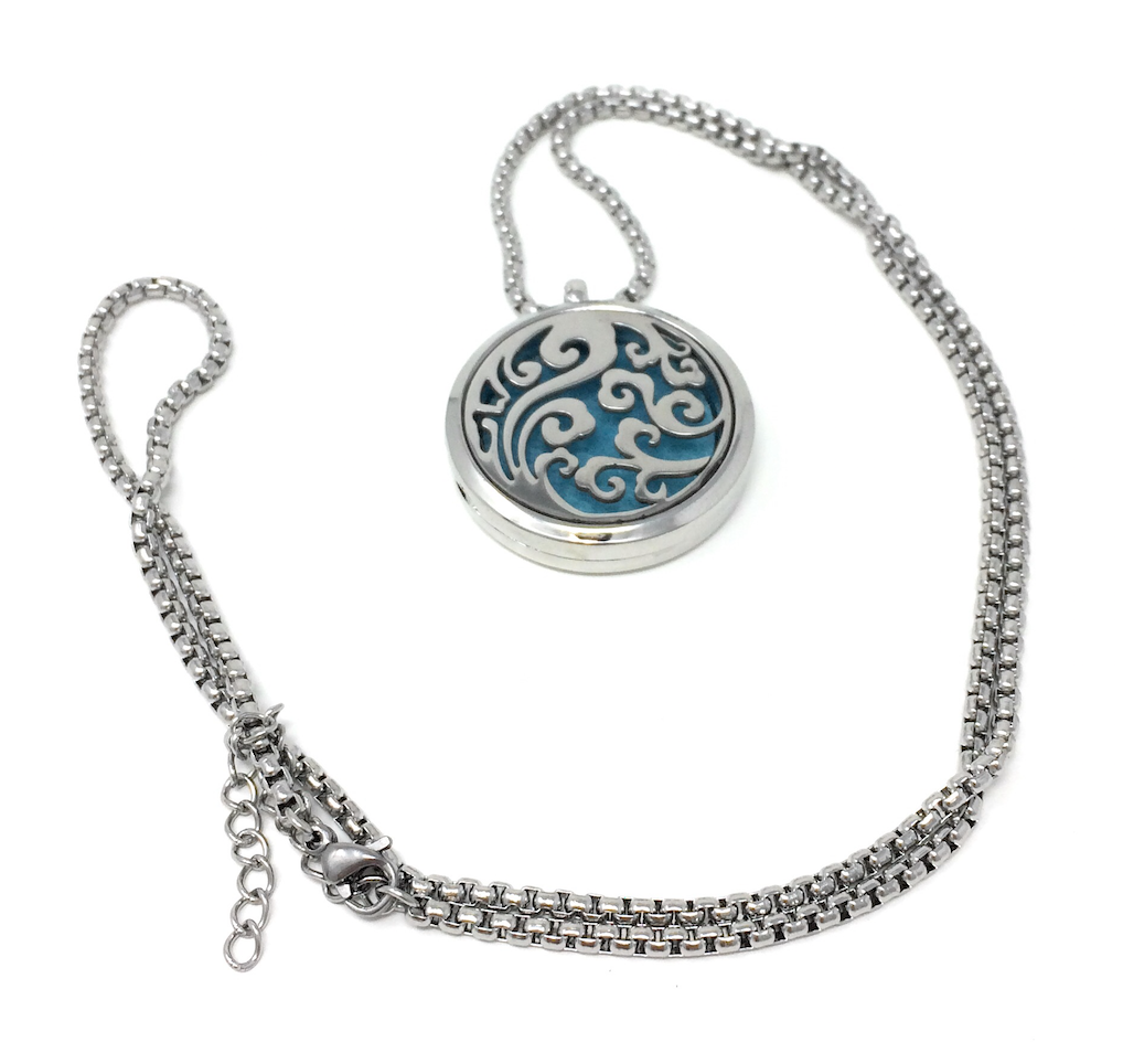 Calming Waves - Necklace - Essential Oil Diffuser - Locket - Cedar Fort Publishing & Media