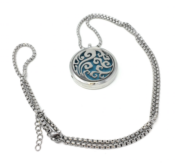 Calming Waves - Necklace - Essential Oil Diffuser - Locket - Cedar Fort Publishing & Media